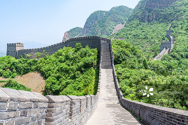 夏天黄崖关万里长城自然风光图片素材