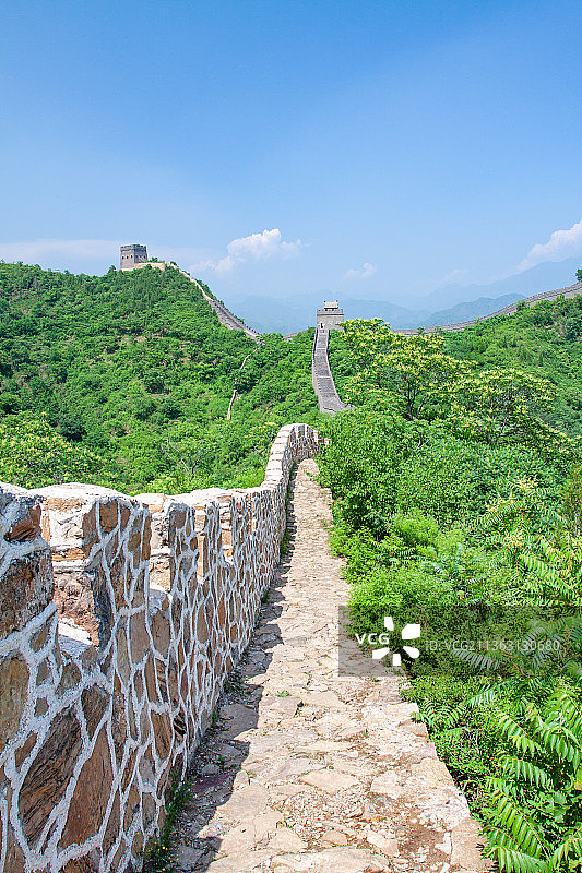 夏天黄崖关万里长城自然风光图片素材