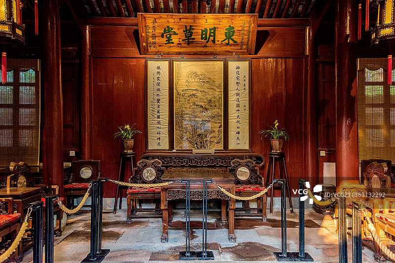 中国浙江宁波天一阁博物院东明草堂图片素材