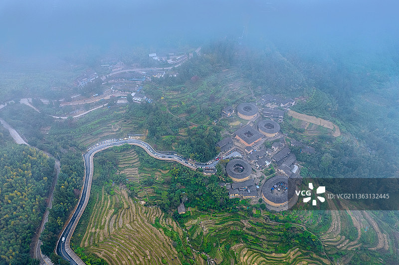 南靖土楼四菜一汤图片素材