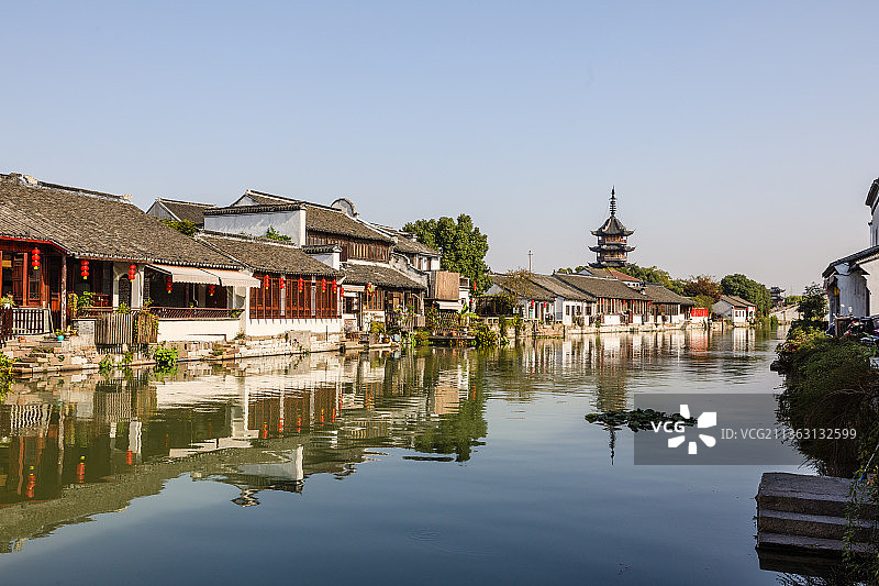 江苏苏州震泽古镇风光图片素材