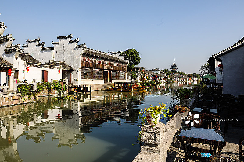 江苏苏州震泽古镇风光图片素材