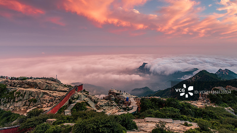 中华泰山云海、彩云奇观图片素材