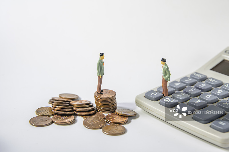 计算器和货币图片素材