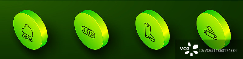 2.5D带雨毯卷的云图片素材