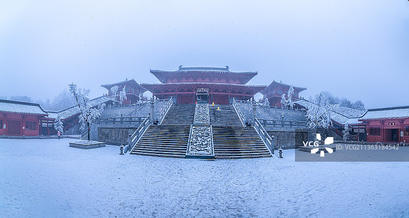 重庆金佛山下雪了图片素材