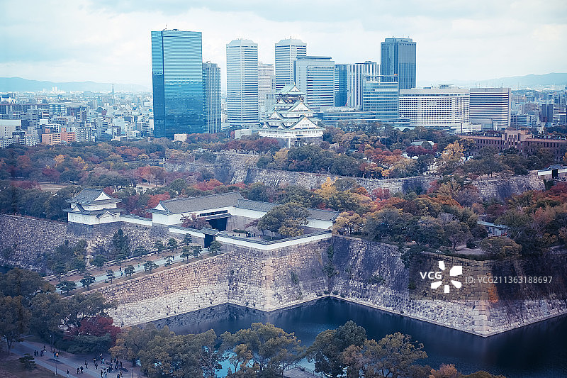 日本大阪大阪城图片素材