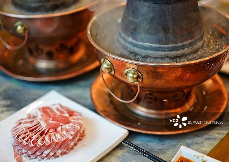 北京冬日的保留项目—涮肉图片素材