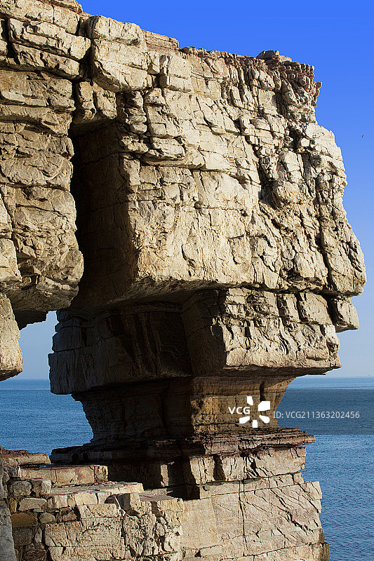 山东烟台大黑山岛图片素材
