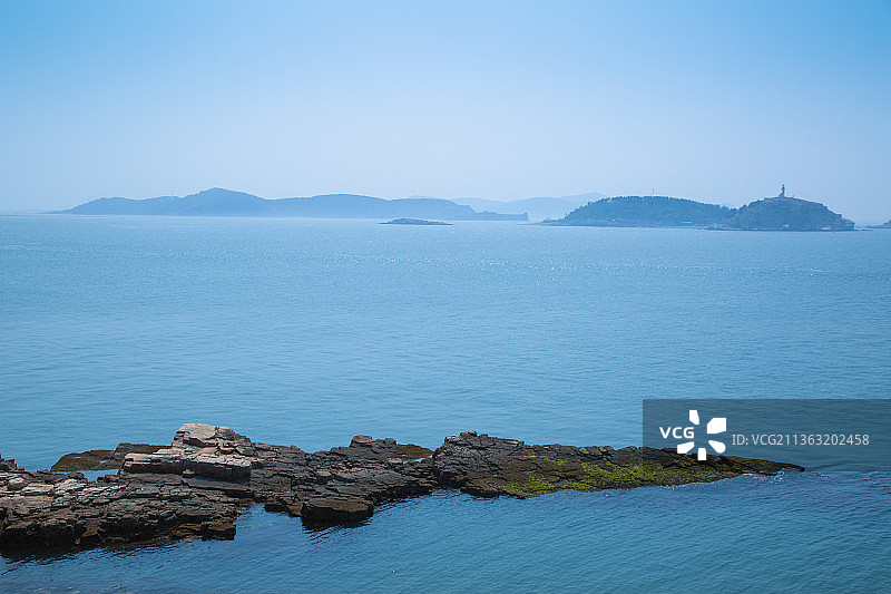 山东烟台大黑山岛图片素材