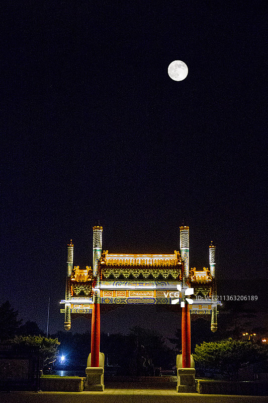 山东烟台蓬莱阁景区图片素材