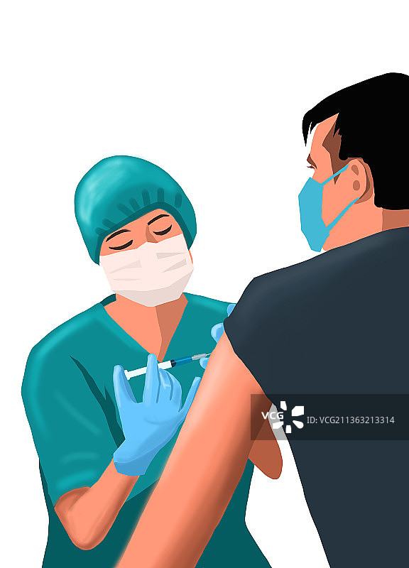 注射疫苗图片素材