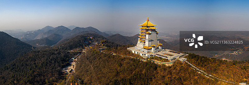 黄石东方山琉璃宝塔图片素材
