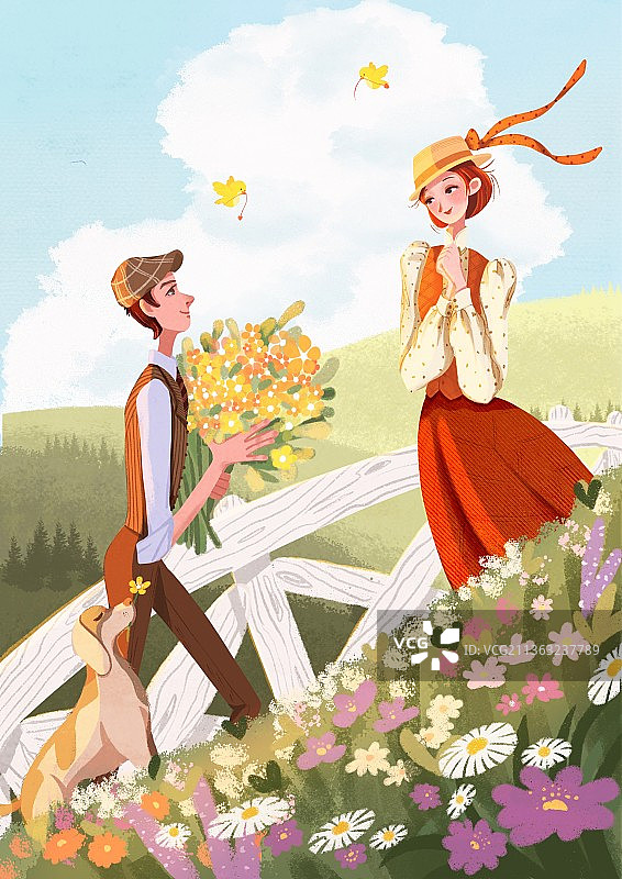 尔东尔西原创插画之安妮系列一图片素材