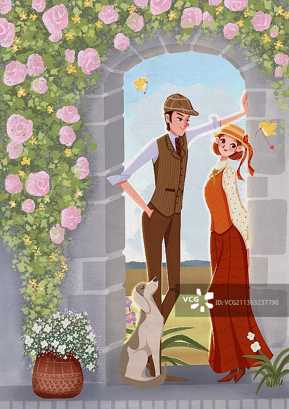 尔东尔西原创插画之安妮系列二图片素材