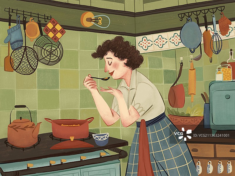 这是谁的厨房？图片素材
