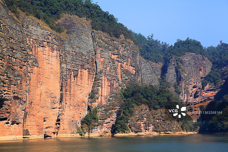 福建泰宁大金湖，中国丹霞，世界遗产。图片素材