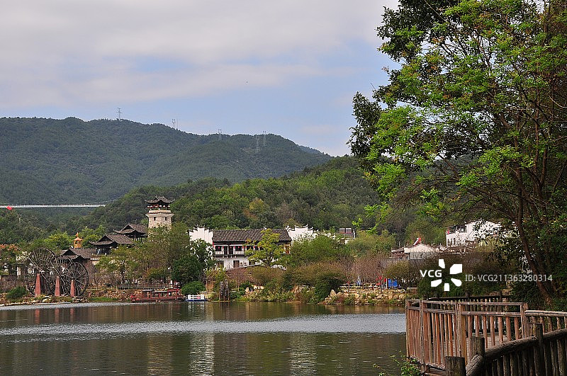 黄陂锦里沟风光图片素材