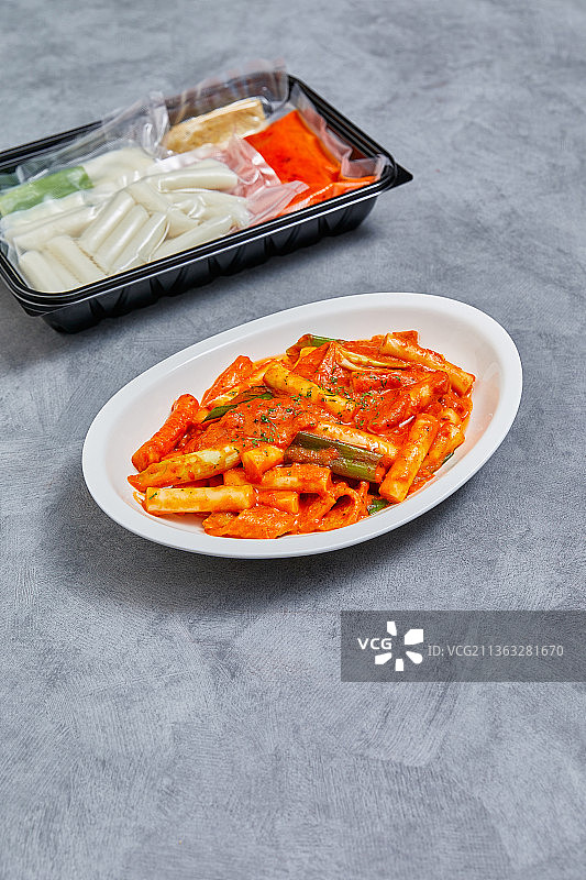 餐食盒，食材，食物，炒年糕，奶油炒年糕，辣炒年糕图片素材