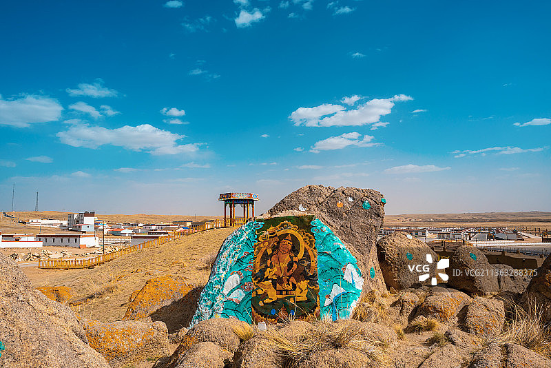 乌兰察布四子王旗锡拉木伦庙图片素材