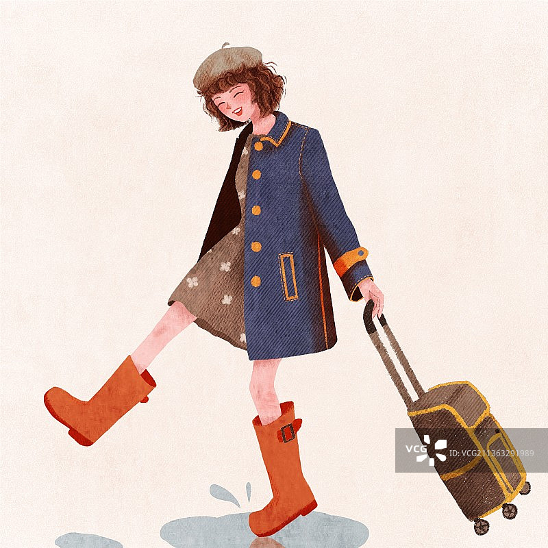 尔东尔西原创插画之人物图片素材