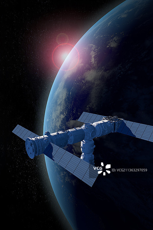 中国空间站图片素材