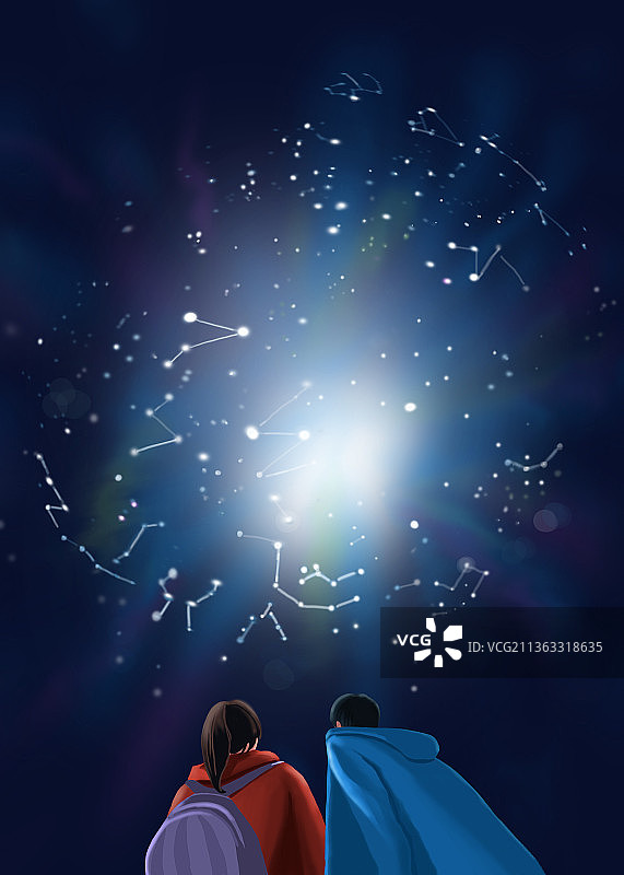 仰望星空图片素材