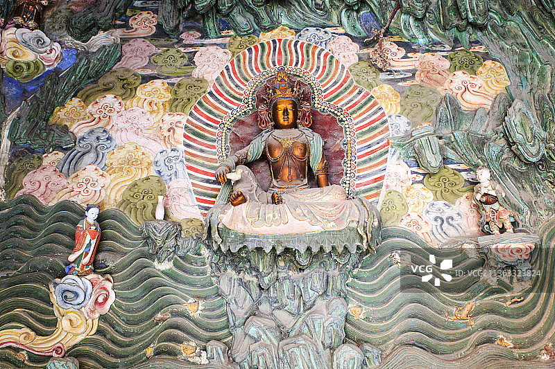 北京西山大觉寺：海岛观音图片素材