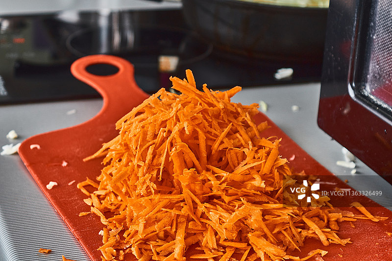 有益健康的胡萝卜丝图片素材