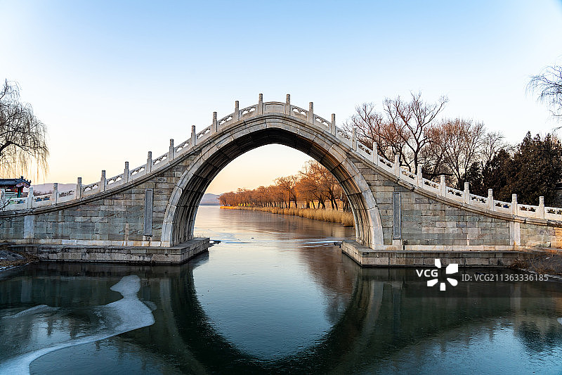 颐和园绣漪桥Xiuyi Bridge Sum Palace图片素材