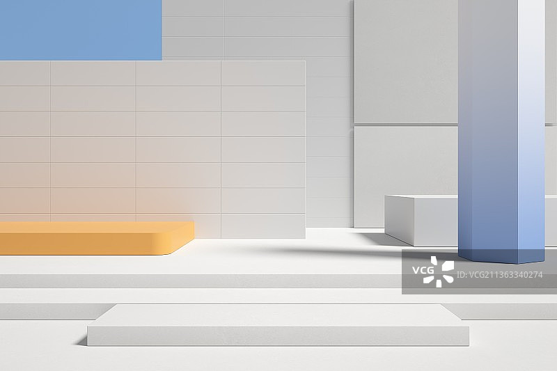 空间 建筑 现代三维图形背景图片素材