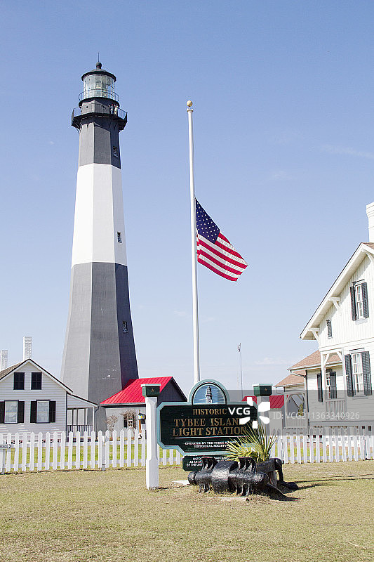 泰比岛灯塔图片素材