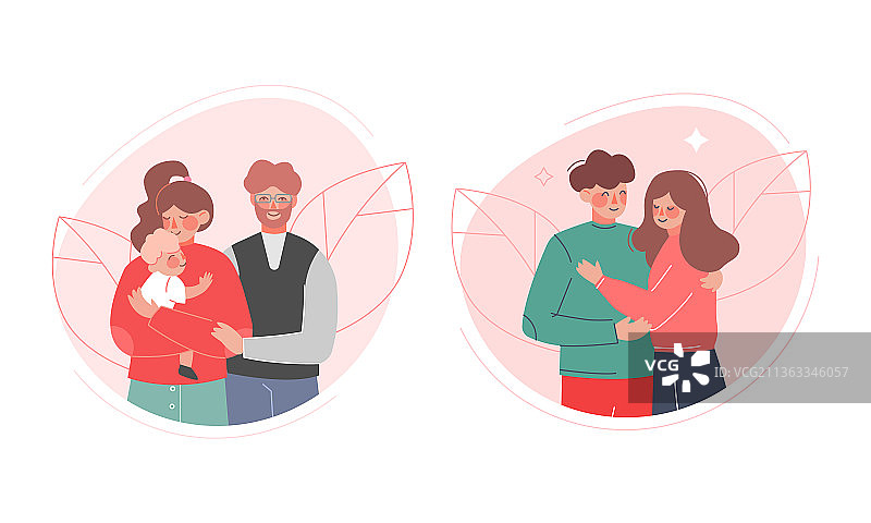 拥抱的情侣图片素材