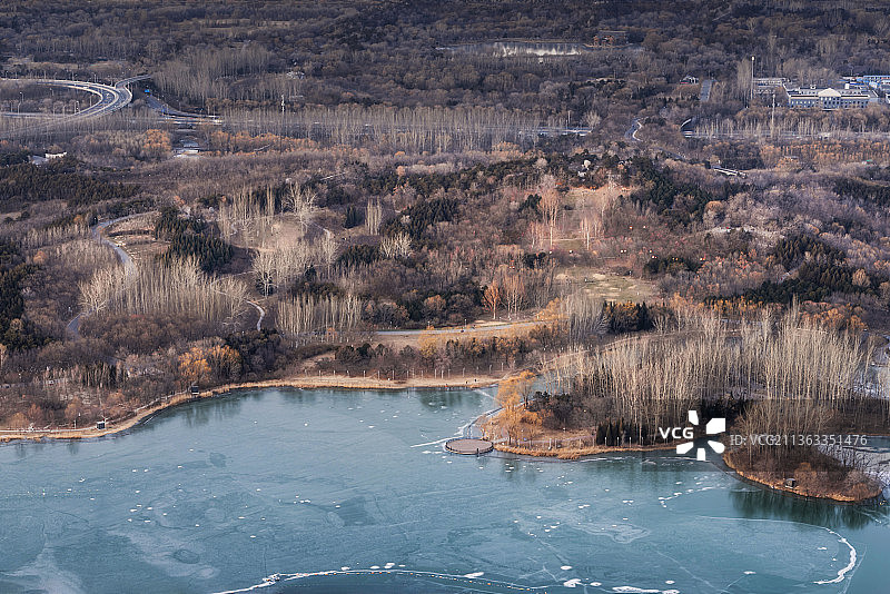 冬天的北京奥林匹克森林公园图片素材