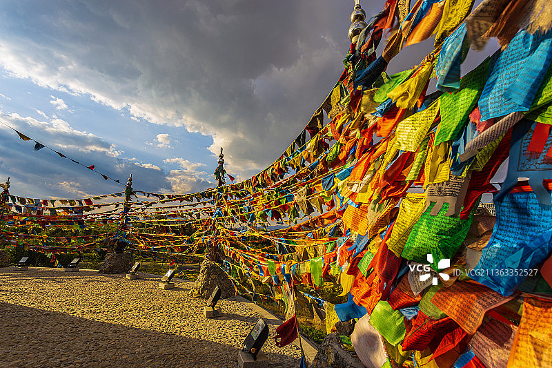 包头万泉敖包风光图片素材