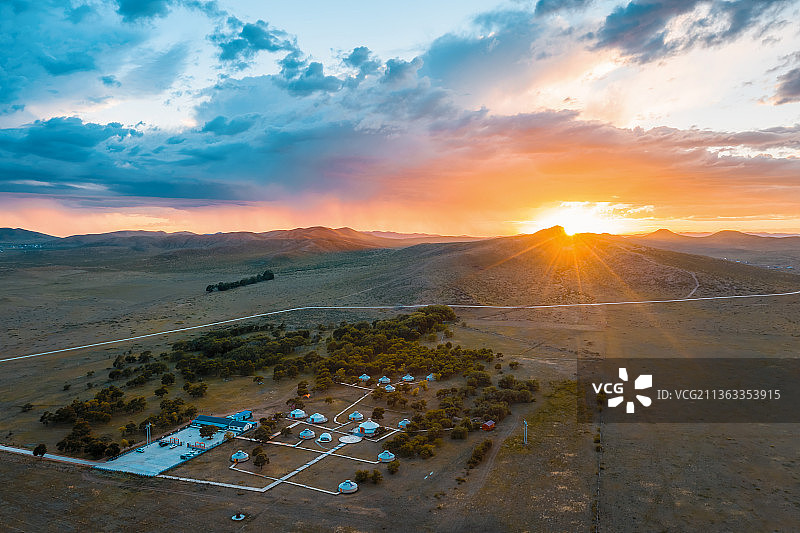 内蒙古锡林郭勒大草原风光图片素材