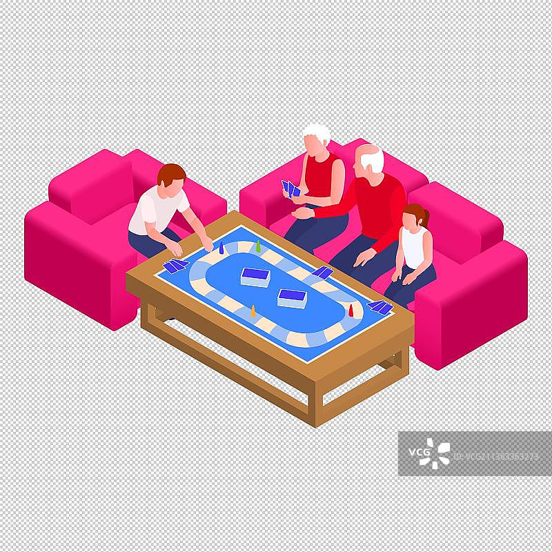 祖孙沙发游戏图片素材