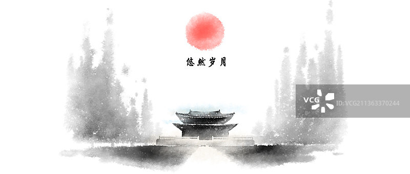 岁月流逝创意新媒体海报图片素材