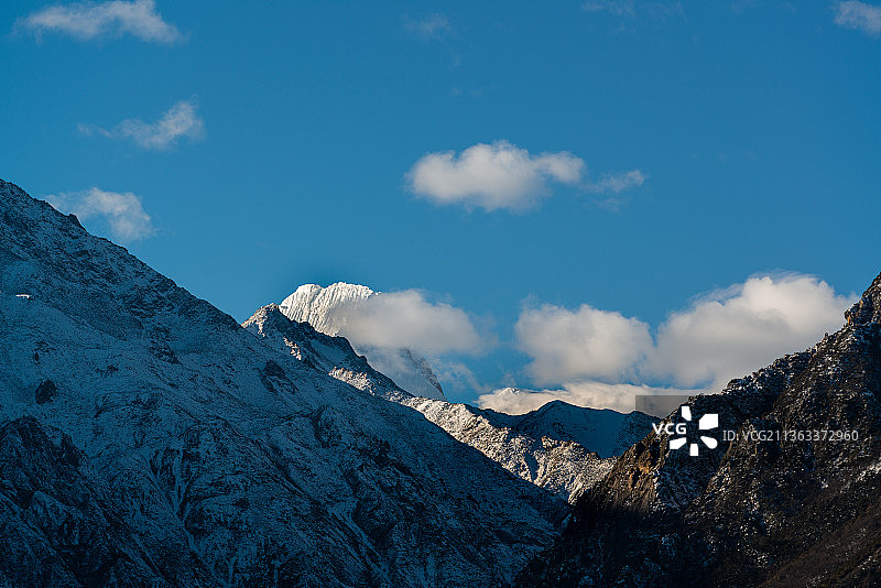 贡嘎神山图片素材