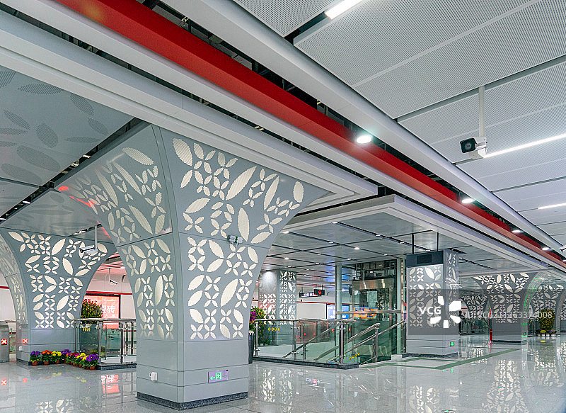 佛山地铁2号线花卉世界站图片素材