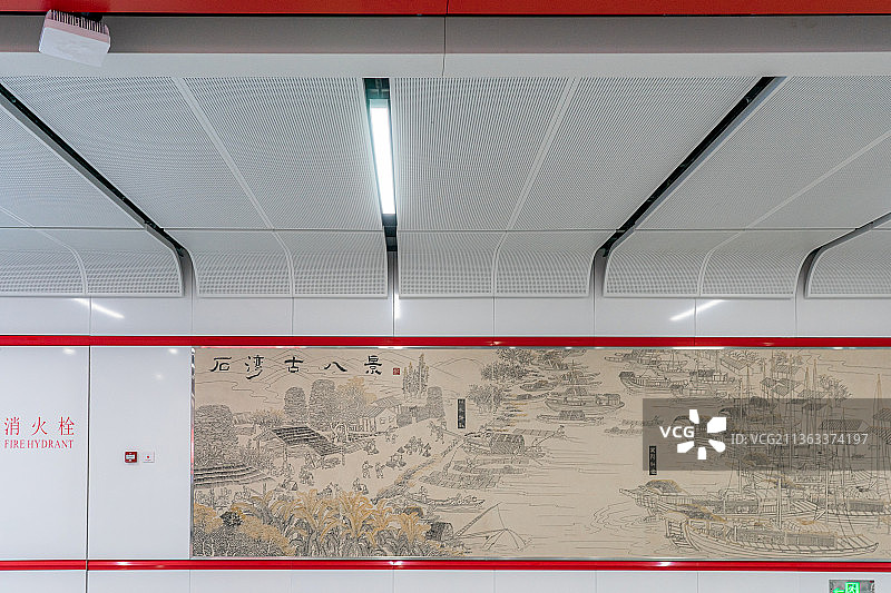 佛山地铁2号线石湾站图片素材