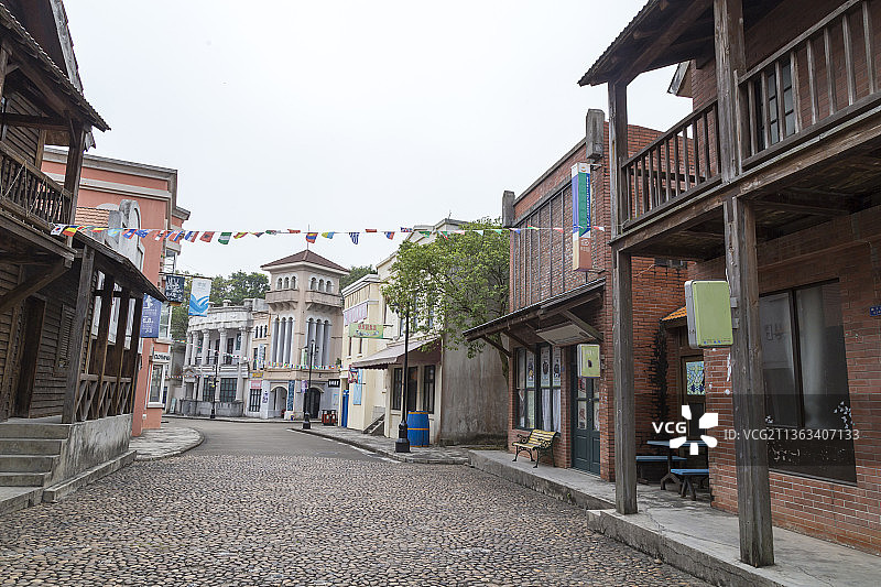 广东中山影视城民国年代街景图片素材