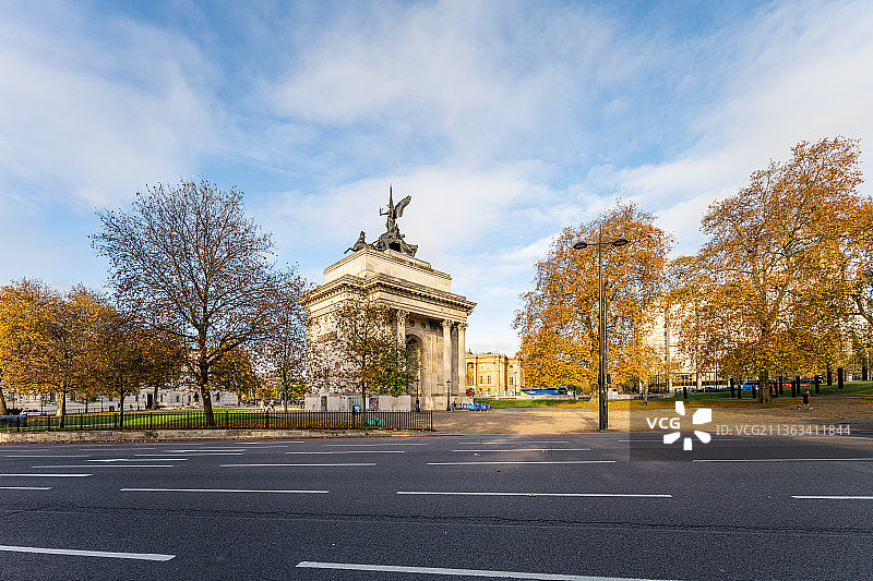 英国伦敦城市风光旅游白金汉宫室外图片素材