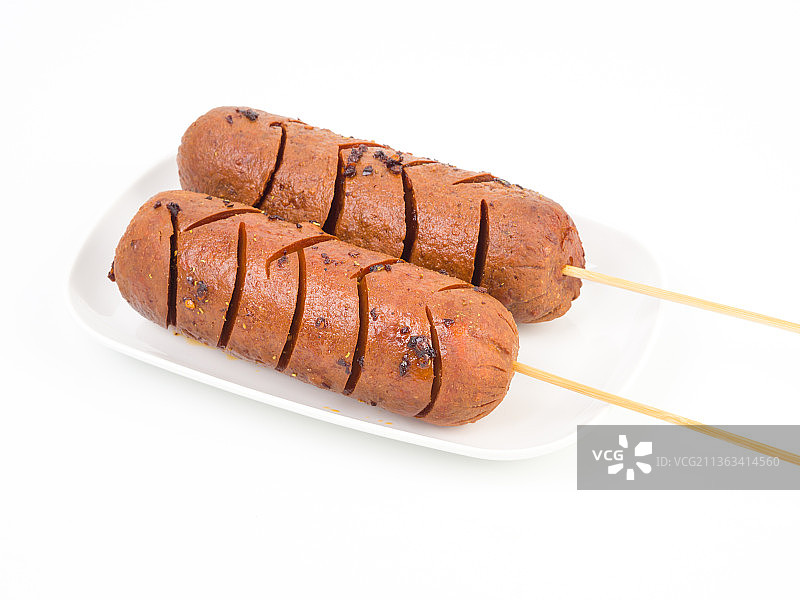 烧烤火腿肠美食红肠图片素材