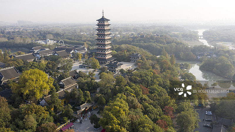 蜀冈福地，拍摄于江苏省扬州市蜀冈瘦西湖图片素材