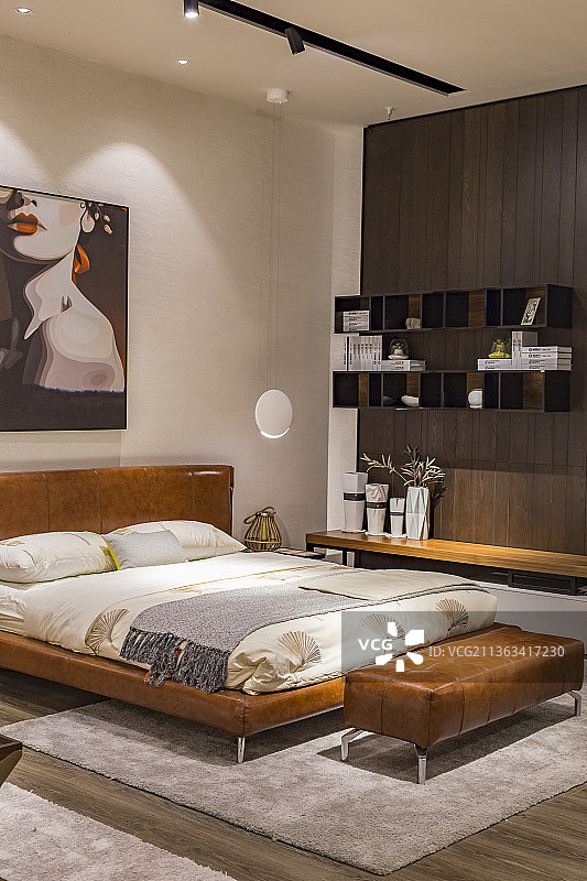 现代卧室家居设计图片素材