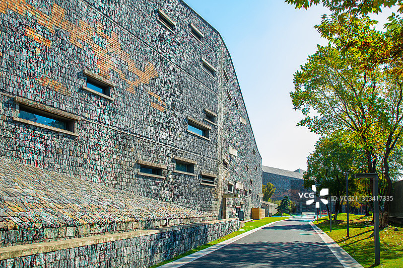 临安博物馆 杭州临安地标建筑 临安旅游景点风光  临安区博物馆外景图片素材