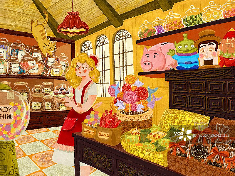 乡村糖果屋图片素材