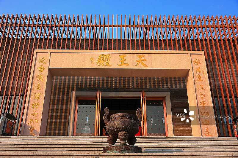 【水月禅寺3】位于江苏省徐州市睢宁县白塘河湿地公园。建筑设计独具匠心,入围“宗教类”最美建筑名单。图片素材