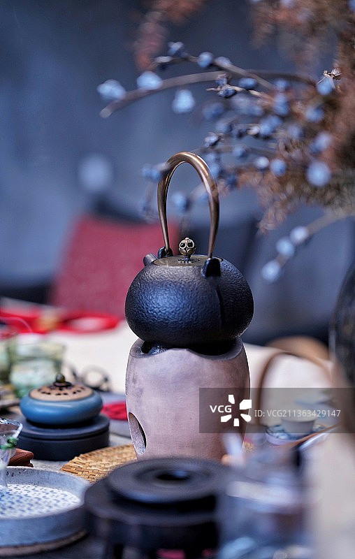 围炉煮茶图片素材